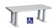 ADA Aluminum Backless Locker Bench ADA Aluminum Backless Locker Bench